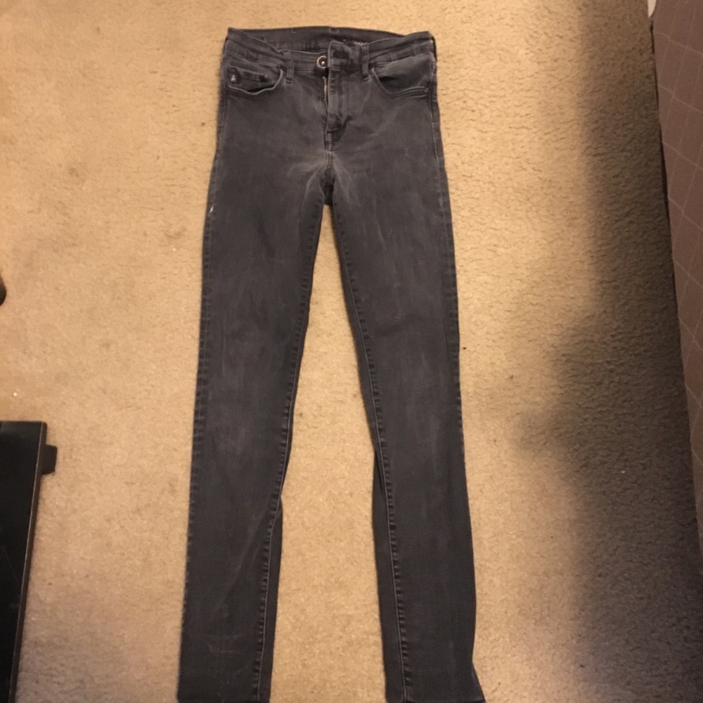 Grey wash skinny jeans